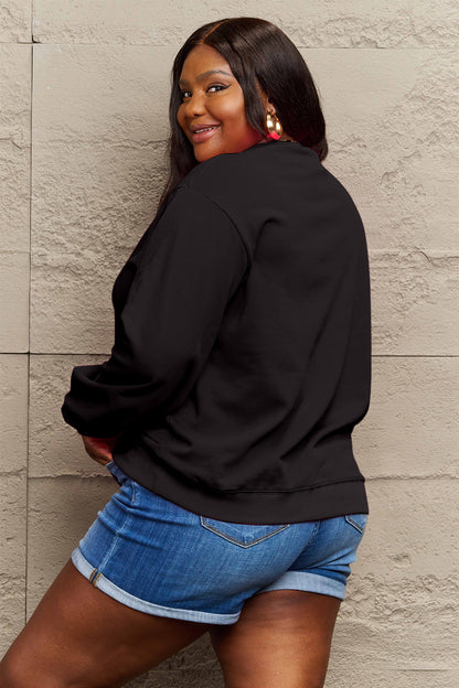 Simply Love Full Size Graphic Round Neck Sweatshirt - Fashion Finder Hub