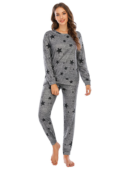 Star Top and Pants Lounge Set - Fashion Finder Hub