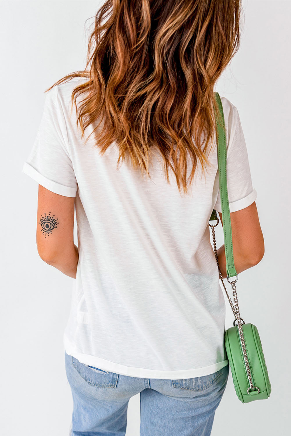 Letter Graphic Round Neck Short Sleeve T-Shirt - Fashion Finder Hub
