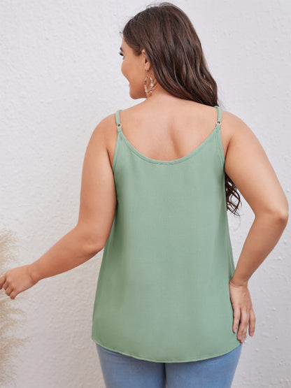 Plus Size Scoop Neck Cami - Fashion Finder Hub