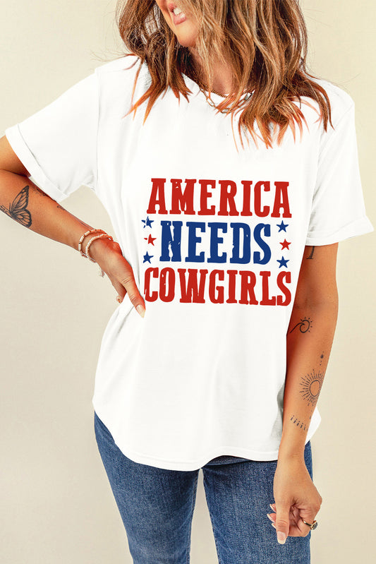 Letter Graphic Round Neck Short Sleeve T-Shirt - Fashion Finder Hub