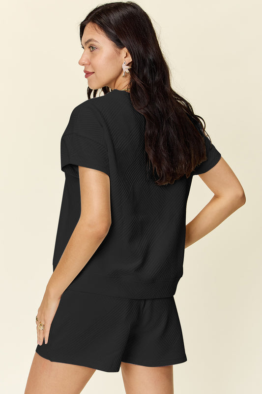 Drawstring Shorts Set