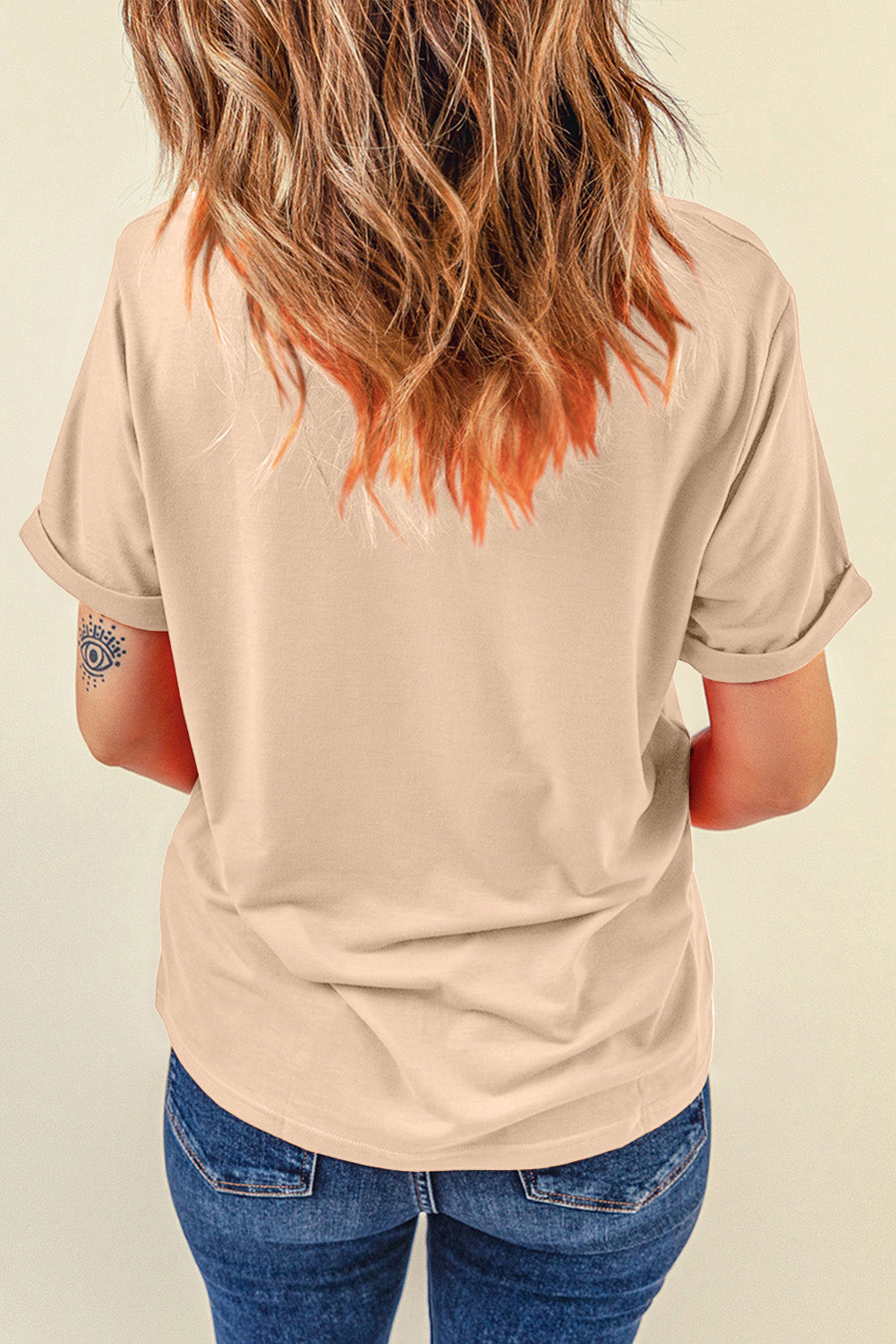 Bow Graphic Round Neck Short Sleeve T-Shirt - Fashion Finder Hub