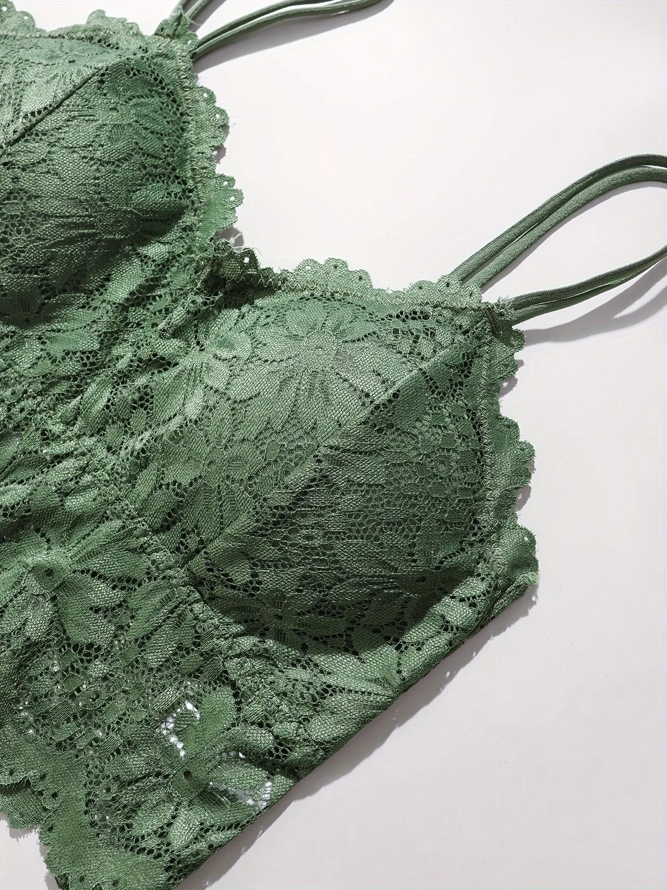 Lace Bra + Panty Removable Bra Sets (4 pcs)