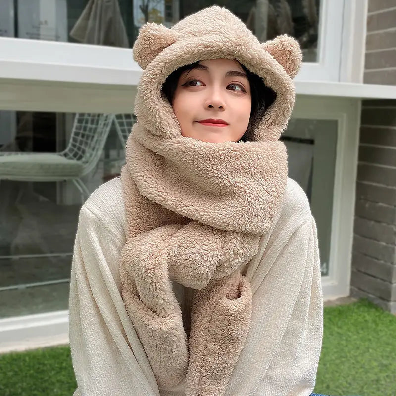 Cute Bear Ear Fleece Hats