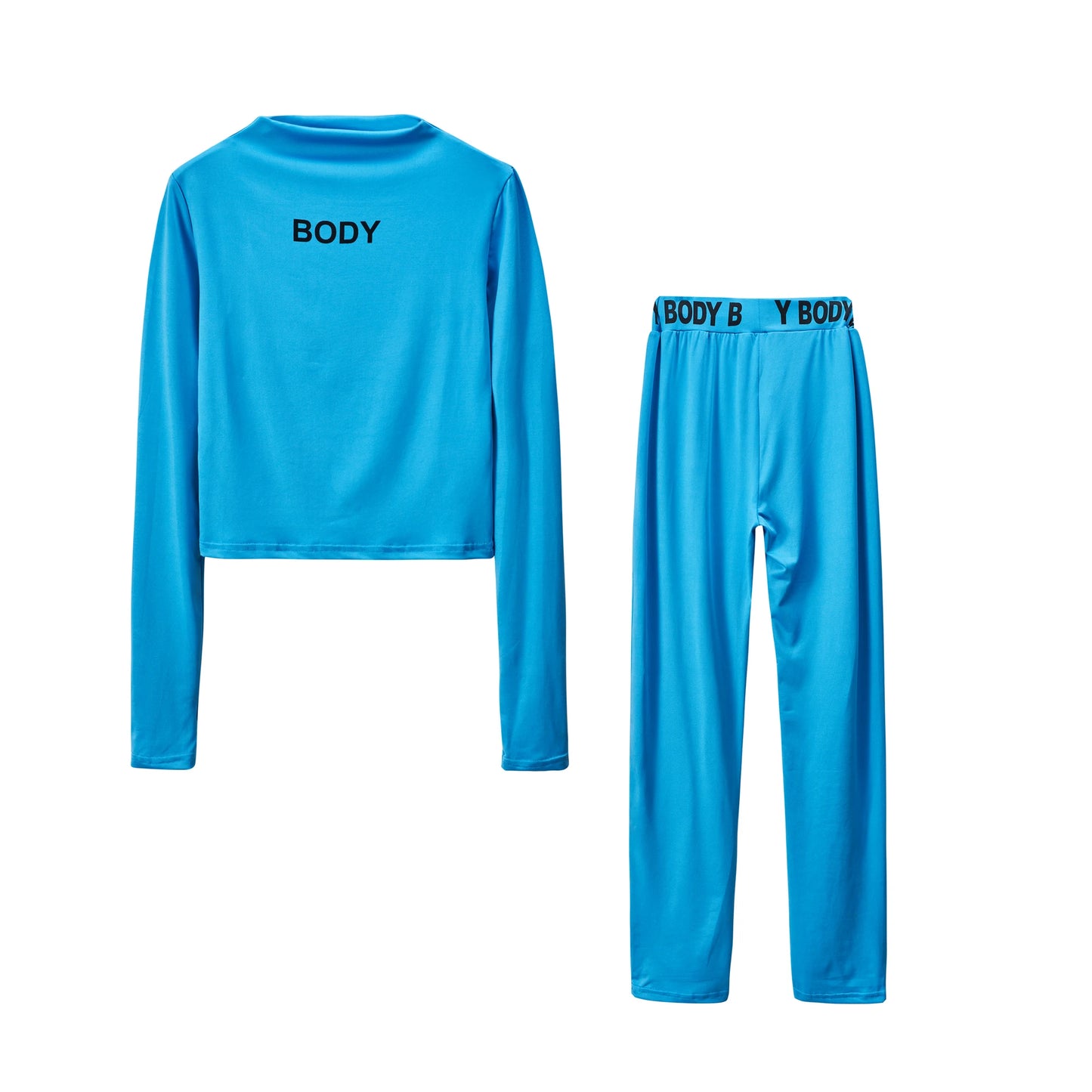 Hot Solid Color Tights + Long-sleeved Top (2pcs.)