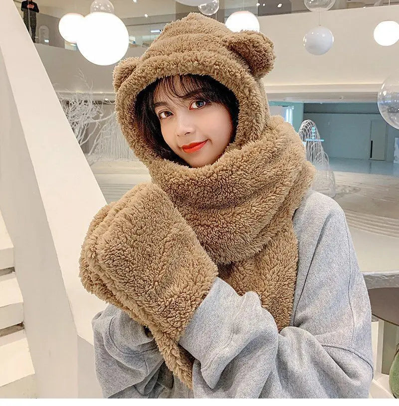 Cute Bear Ear Fleece Hats