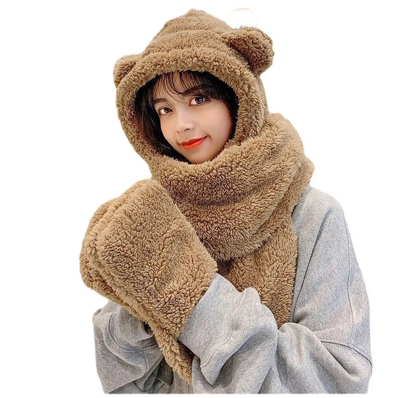 Cute Bear Ear Fleece Hats