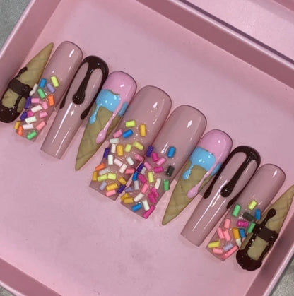 Exclusive Elegant French Design Private Label Short Matte Handmade Press Nails Fake Full Cover Rhinestone Acrylic Artificial