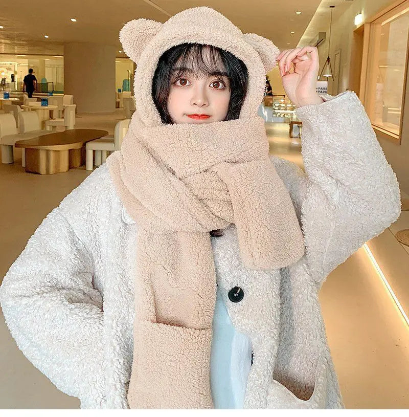 Cute Bear Ear Fleece Hats