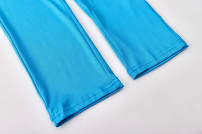 Hot Solid Color Tights + Long-sleeved Top (2pcs.)