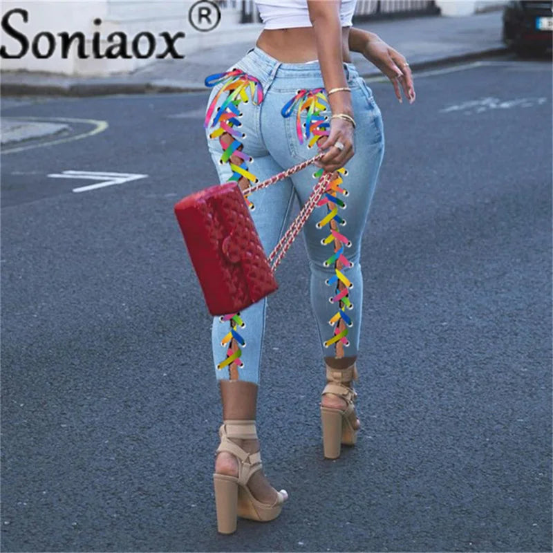 Dania Blue Ripped Jeans