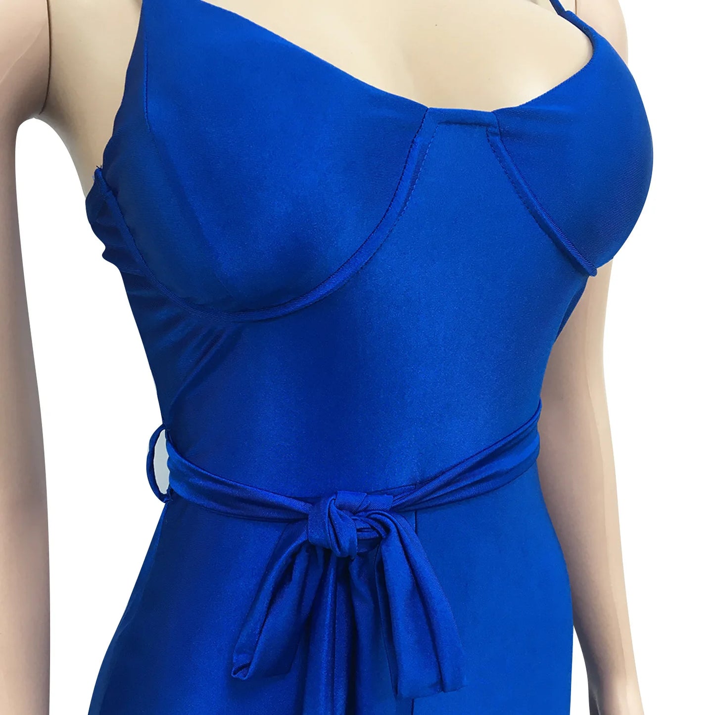 Spaghetti Strap Sleeve Straight Jumpsuits