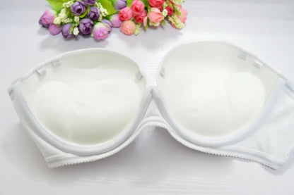 Strapless Wedding Multiway Bralette Add 2 Cup Super Padded Push Up Bra (Size 32 34 36 38 40 A B C D)