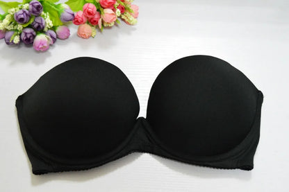 Strapless Wedding Multiway Bralette Add 2 Cup Super Padded Push Up Bra (Size 32 34 36 38 40 A B C D)
