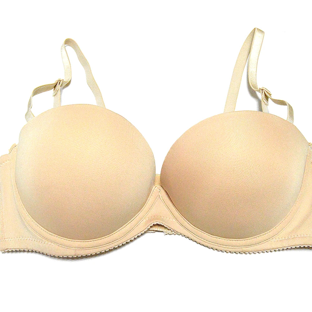 Strapless Wedding Multiway Bralette Add 2 Cup Super Padded Push Up Bra (Size 32 34 36 38 40 A B C D)