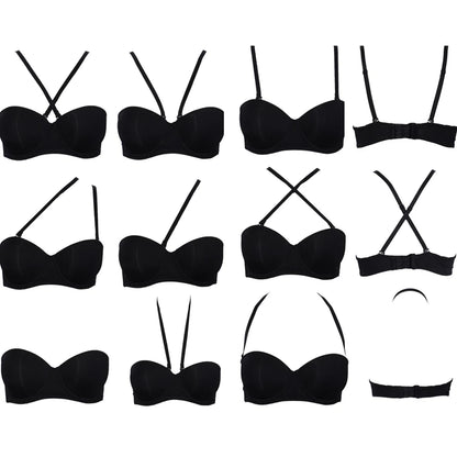 Strapless Wedding Multiway Bralette Add 2 Cup Super Padded Push Up Bra (Size 32 34 36 38 40 A B C D)