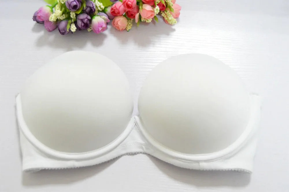 Strapless Wedding Multiway Bralette Add 2 Cup Super Padded Push Up Bra (Size 32 34 36 38 40 A B C D)