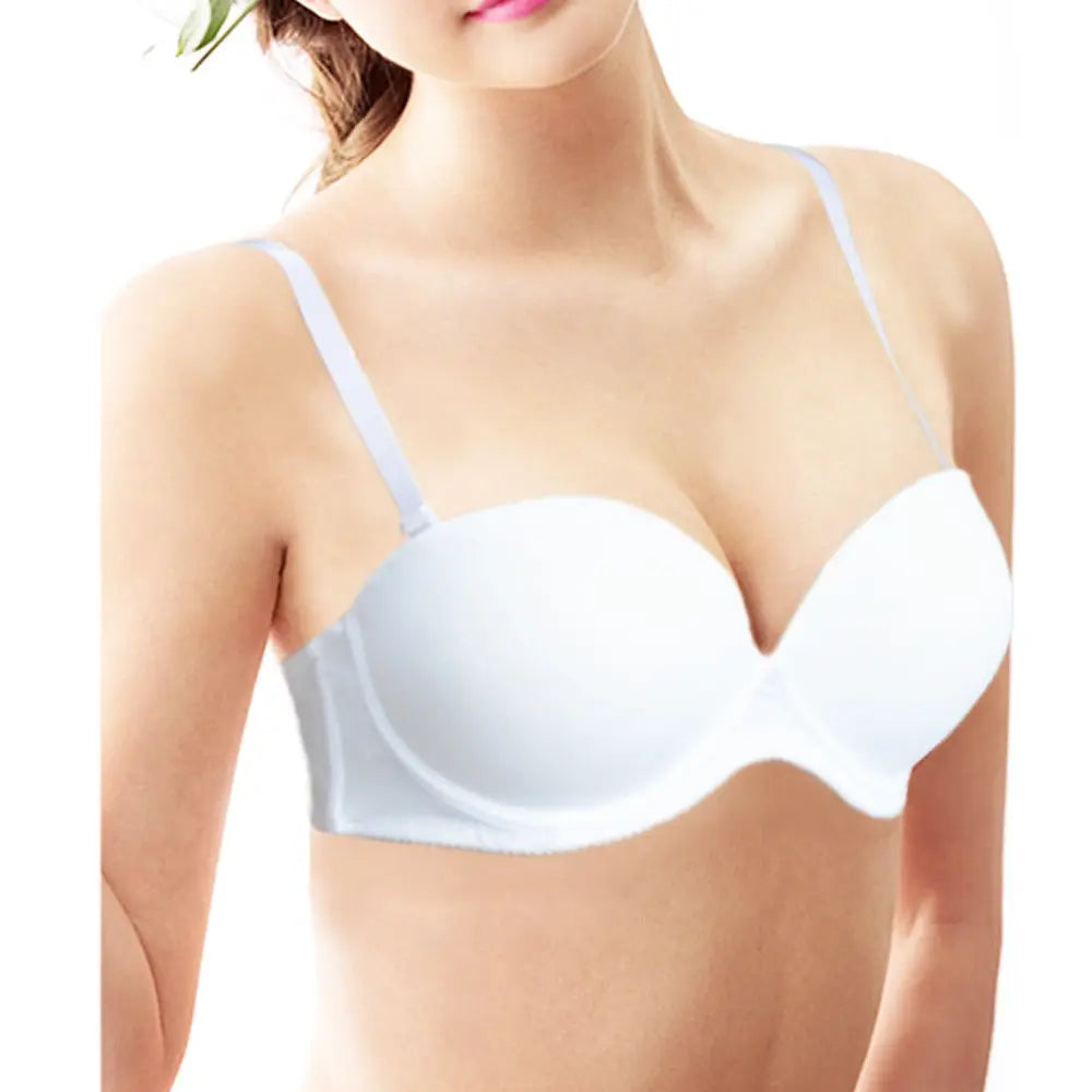 Strapless Wedding Multiway Bralette Add 2 Cup Super Padded Push Up Bra (Size 32 34 36 38 40 A B C D)