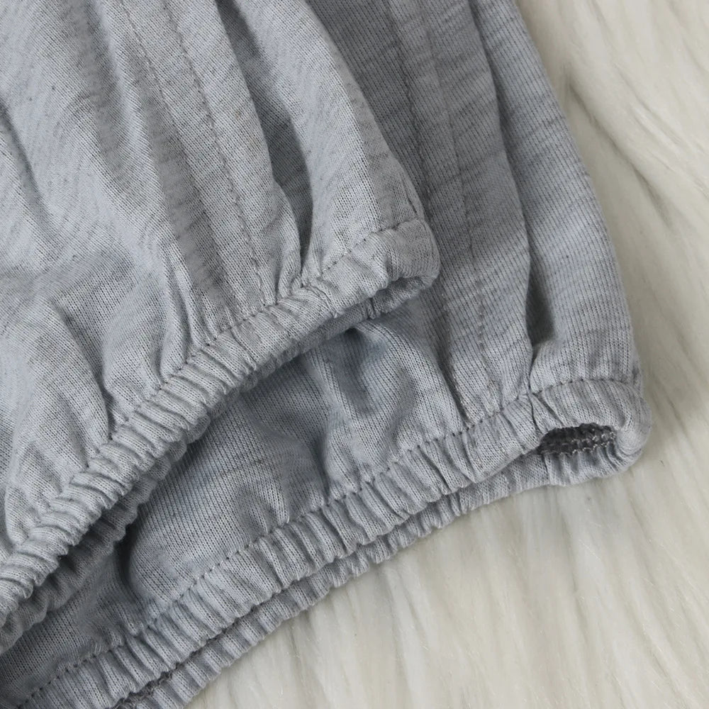 Solid Long Sleeve Two piece Sweatsuit Sets