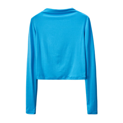 Hot Solid Color Tights + Long-sleeved Top (2pcs.)