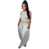 Pleated Tank Tops + Ankle-Length Pants (Unique Design)