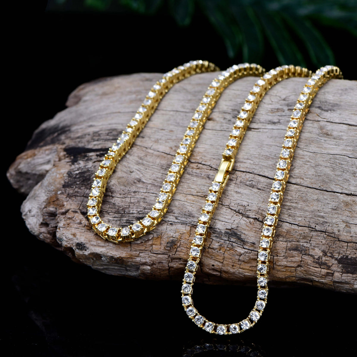 New Classical 4MM Tennis Chain Iced Out Necklace  8/18/20/24/inch Choker Gift