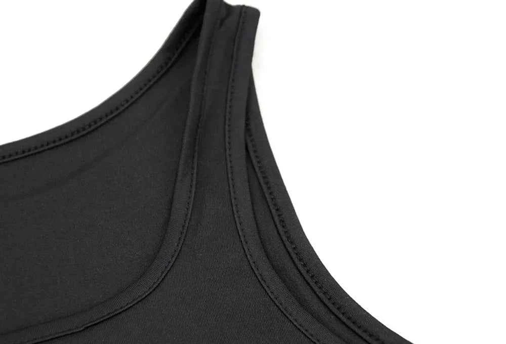 Solid Tank Cropped Top & Hips Enhancement Maxi Skirt Set (2pcs.)