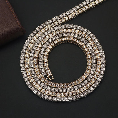 New Classical 4MM Tennis Chain Iced Out Necklace  8/18/20/24/inch Choker Gift