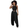 Pleated Tank Tops + Ankle-Length Pants (Unique Design)