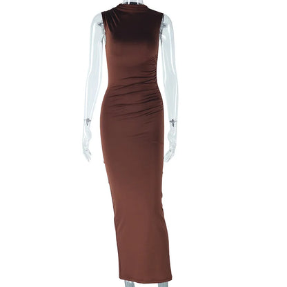 Waist Ruched Casual Dresses