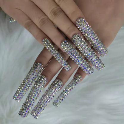 French Press on Nails Acrylic Hand Painted Designer Private Label Logo Customized Packaging Artificial Fingernails