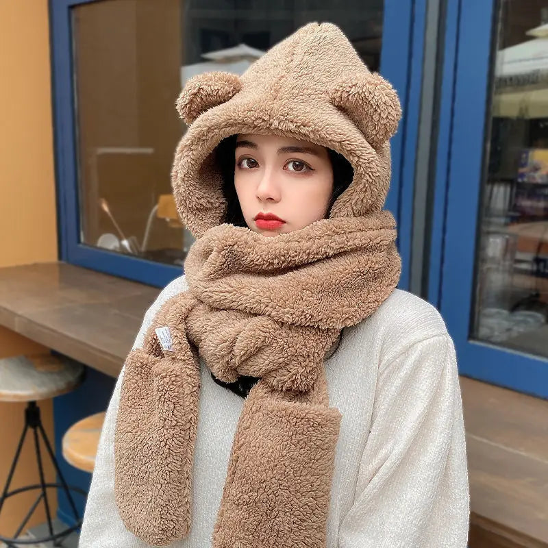 Cute Bear Ear Fleece Hats