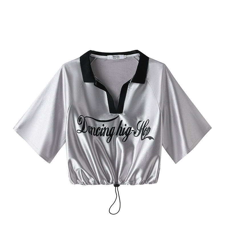 Casual Loose Youth Hip Hop Style Top + Skirt Sets Outfit