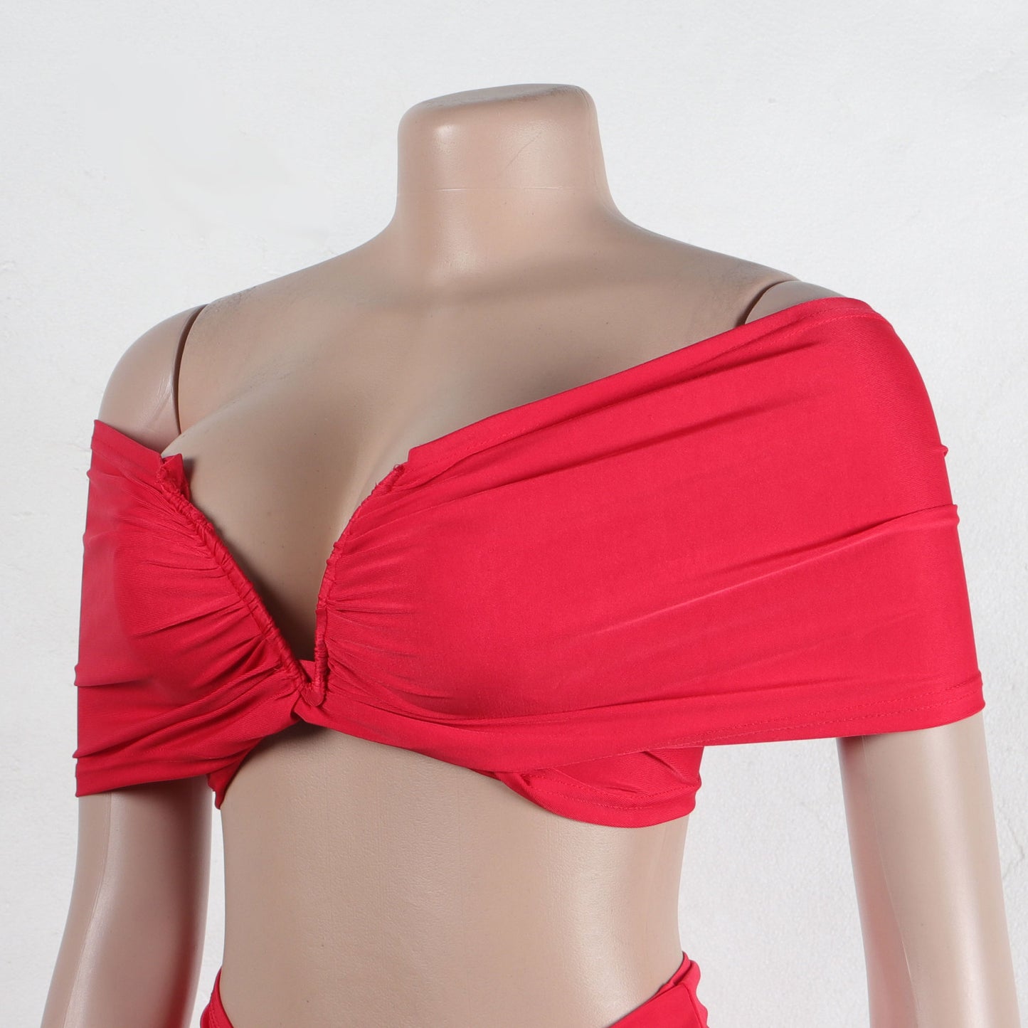 Off Shoulder Crop Top + Low Waist Maxi Skirt Outfits