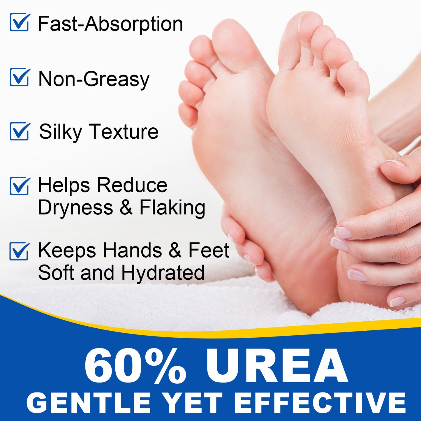 60% Urea 2% Salicylic Acid Foot Stick Cracked Repair Product Exfoliation Dead Skin Removal Softening Moisturize Smooth Skin Care