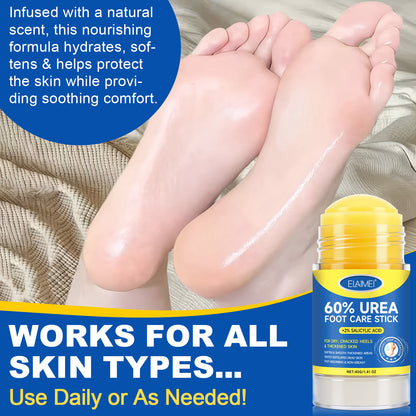 60% Urea 2% Salicylic Acid Foot Stick Cracked Repair Product Exfoliation Dead Skin Removal Softening Moisturize Smooth Skin Care