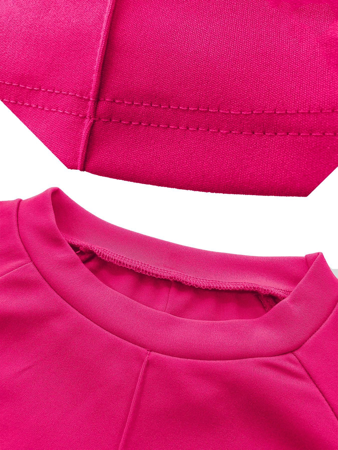 Patchwork T-shirt + Shorts Active Two Piece Sets