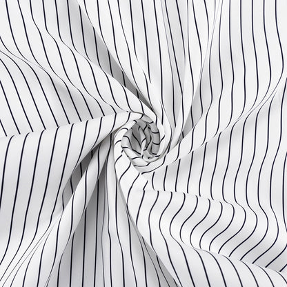 Striped Turn Down Collar Blazer + Split Skirt Sets