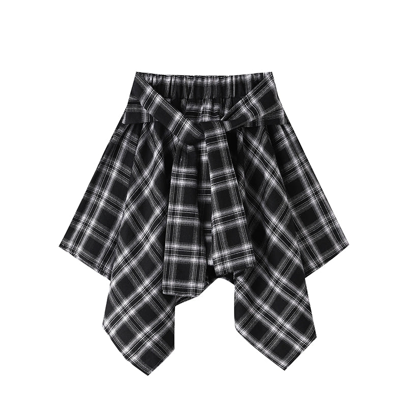 Casual Loose Youth Hip Hop Style Top + Skirt Sets Outfit