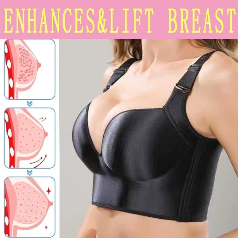 Back Full Coverage Wire Free Smooth Push Up Bra (Shapers)