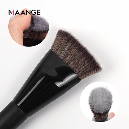 Flat Head Foundation Brush With Box Powder Blush Concealer Makeup Brush Skin-friendly Makeup Tool