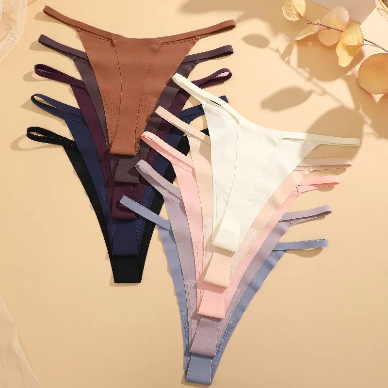 6Pcs/Set Comfortable Trendy Breathable G-string Underwear