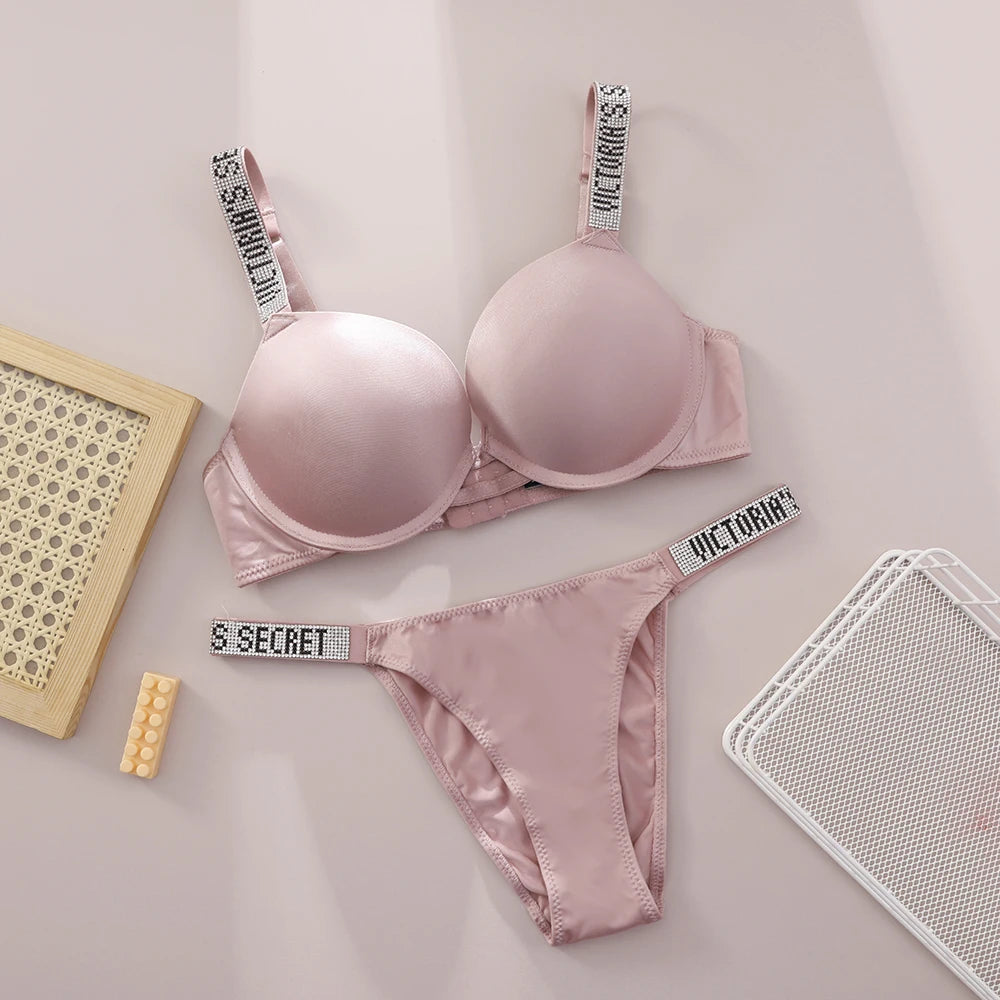 Victoria Secret Comfortable Breathable Push Up Bra + Panty Set