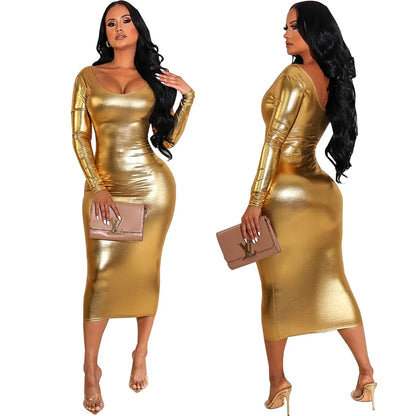 Solid color tube top midi dresses SMR11401
