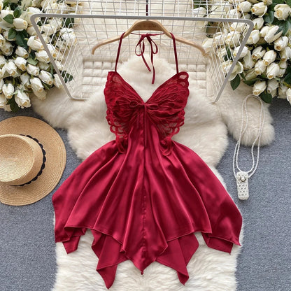 New Butterfly Lace Elegant Feminine Dresses for Women Comfortable