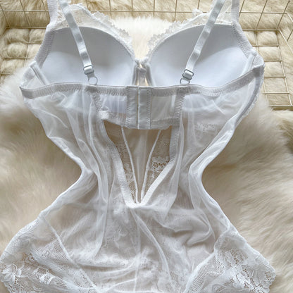 Hotsweet Vintage Straps Bodysuits Chic Lingerie