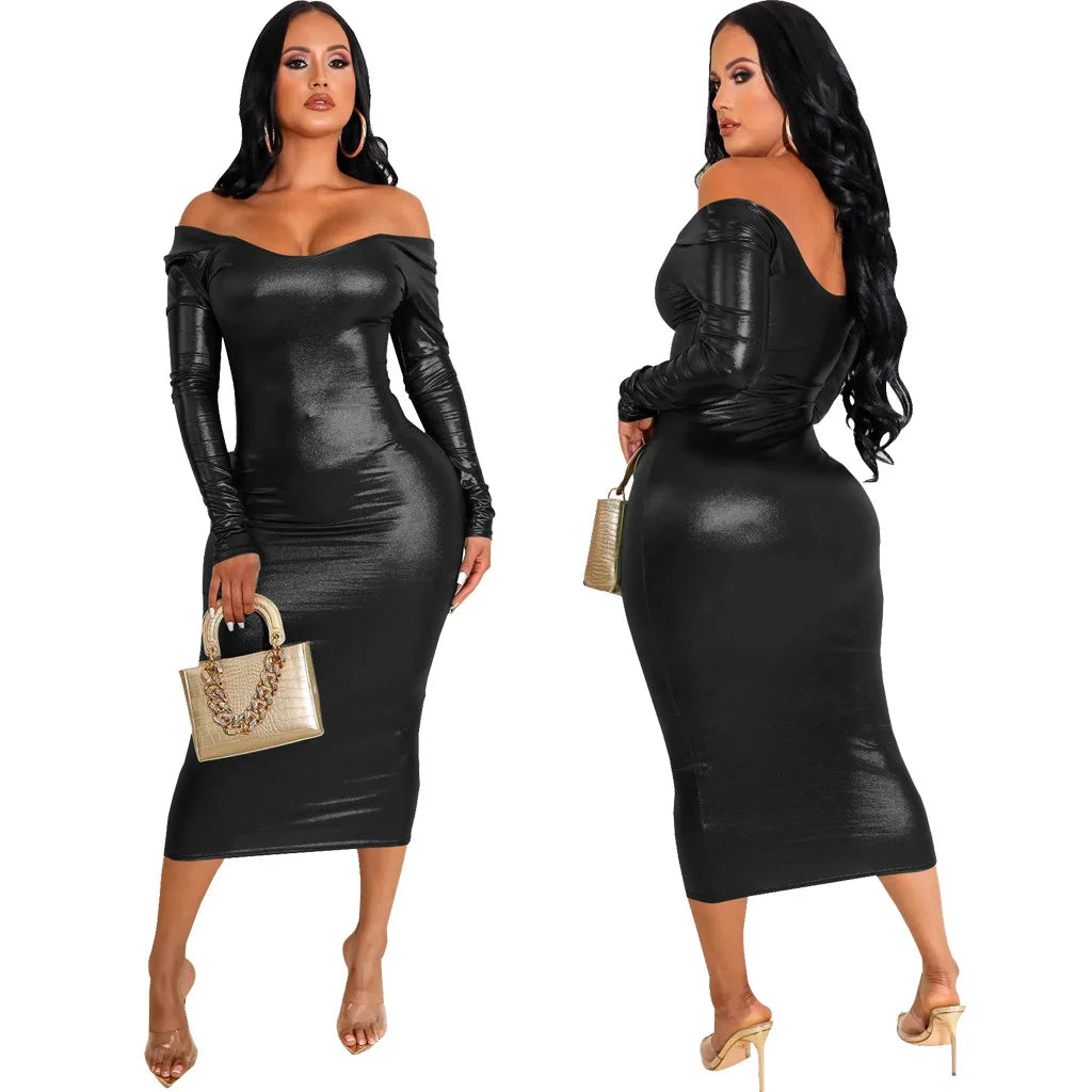 Solid color tube top midi dresses SMR11401