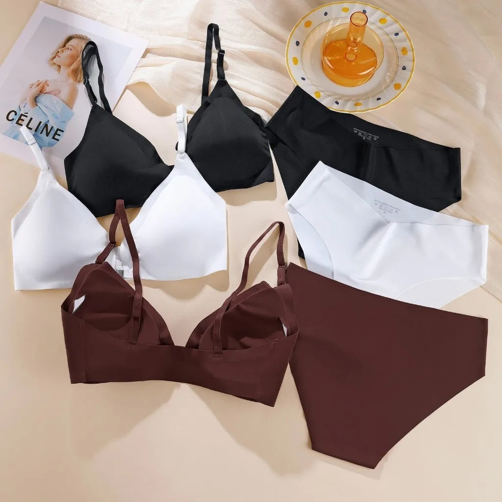 Seamless Push Up Bra + Panty Sets