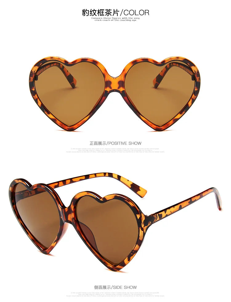 New Trendy Big Heart Shape Eyewear